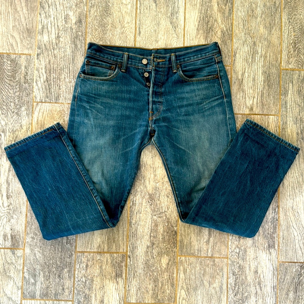 Levi’s 501 Jeans On the Borderline-Dark Wash